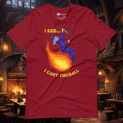 I Cast Fireball Unisex T-shirt